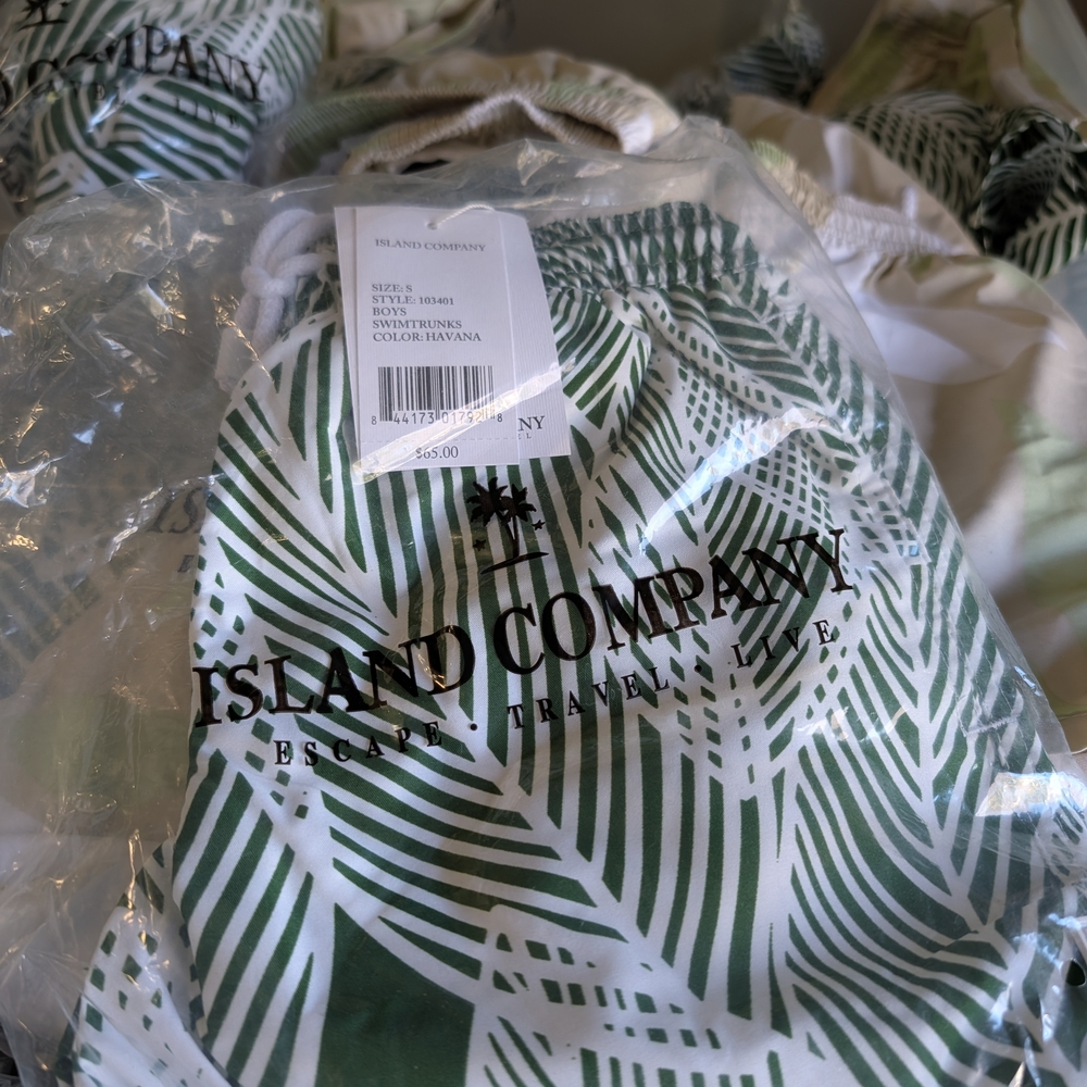 Resell Box All 50+Pieces Island Company  Nwt Kids Swim Shorts